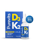 Purevits D3K2 Sprey 20 ml (D3 Kolekalsiferol + K2 Menakinon)