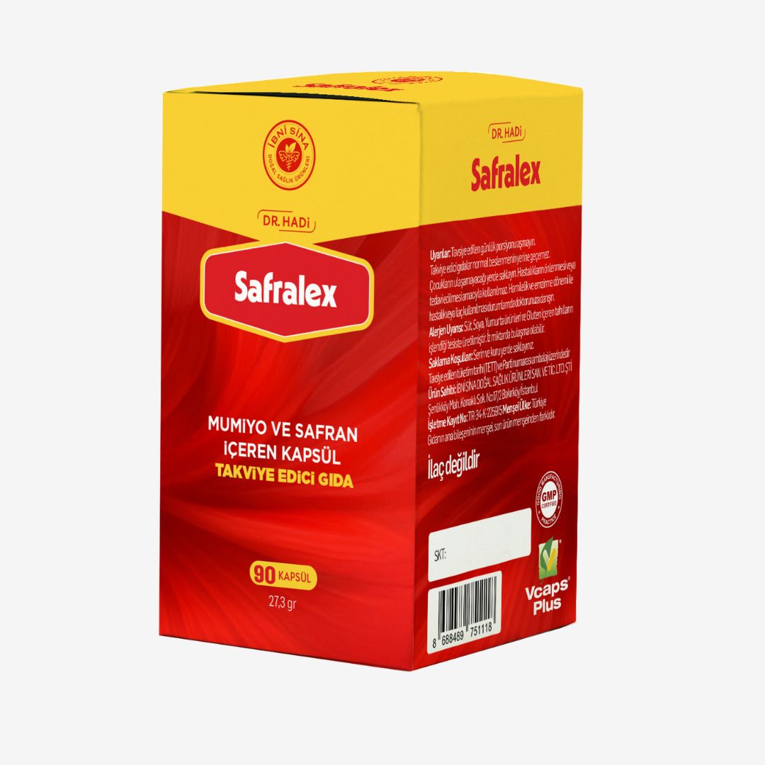 Safralex Mumiyo ve Safran İçeren Takviye Edici Gıda Kapsül